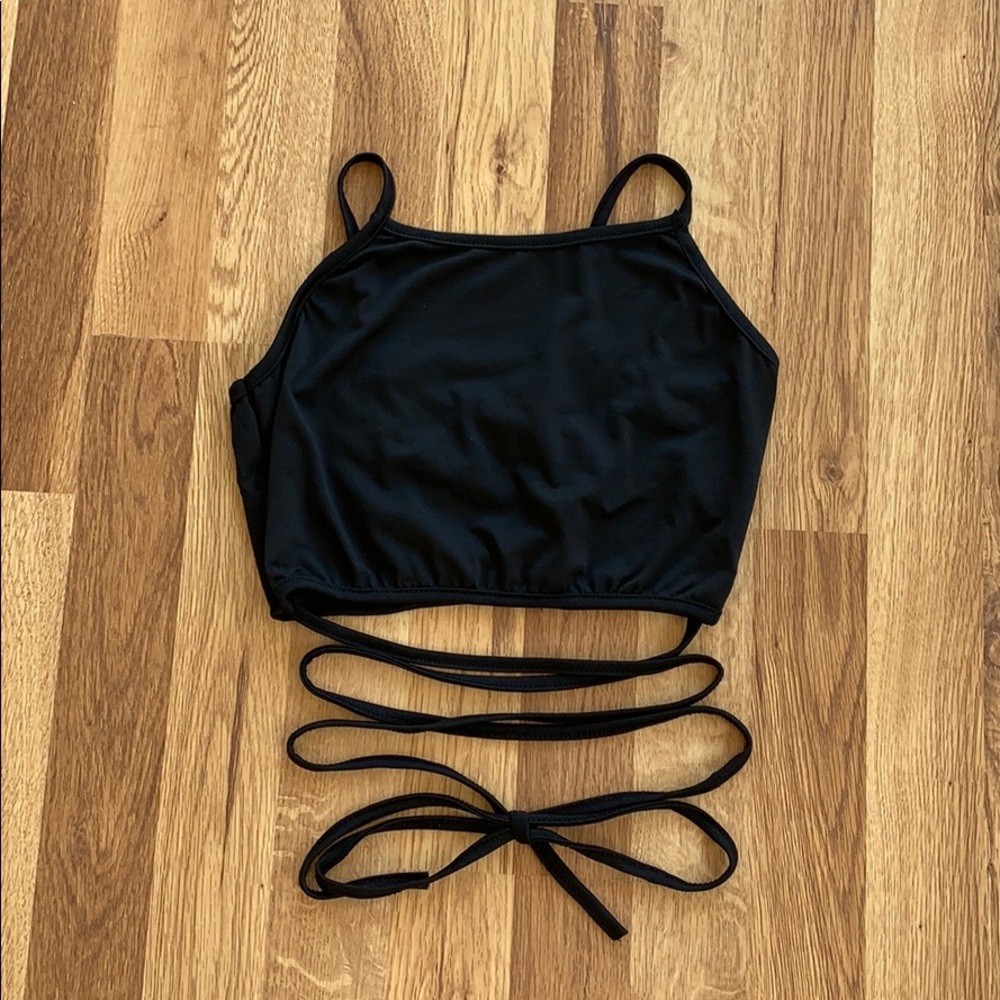 Black Tie Crop Top